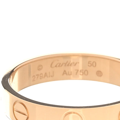 Cartier 18K Yellow Gold 3.5mm LOVE Wedding Band Ring 50 5.25 4 of 5