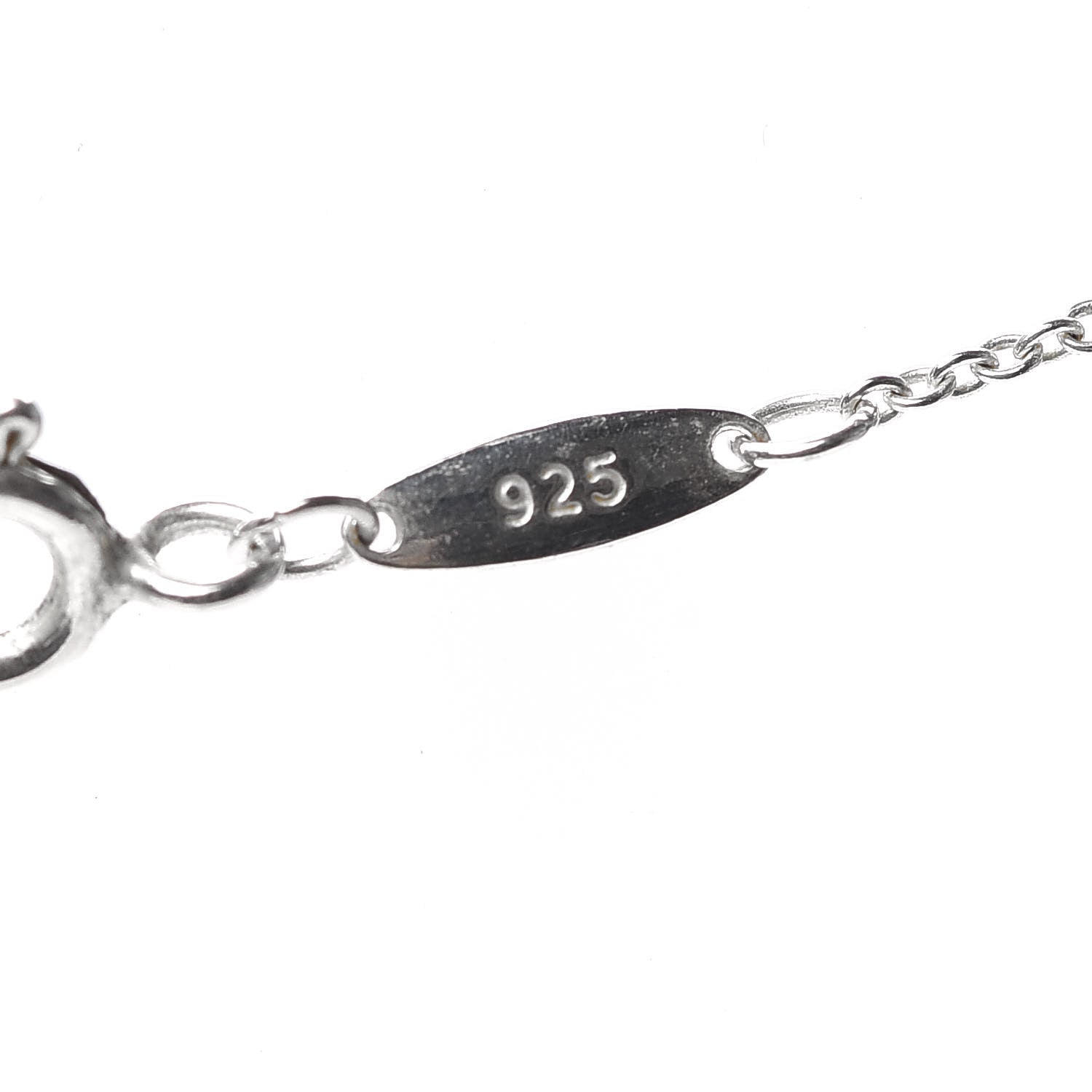 Tiffany Sterling Silver Pink Sapphire Color By The Yard Necklace 6 of 6