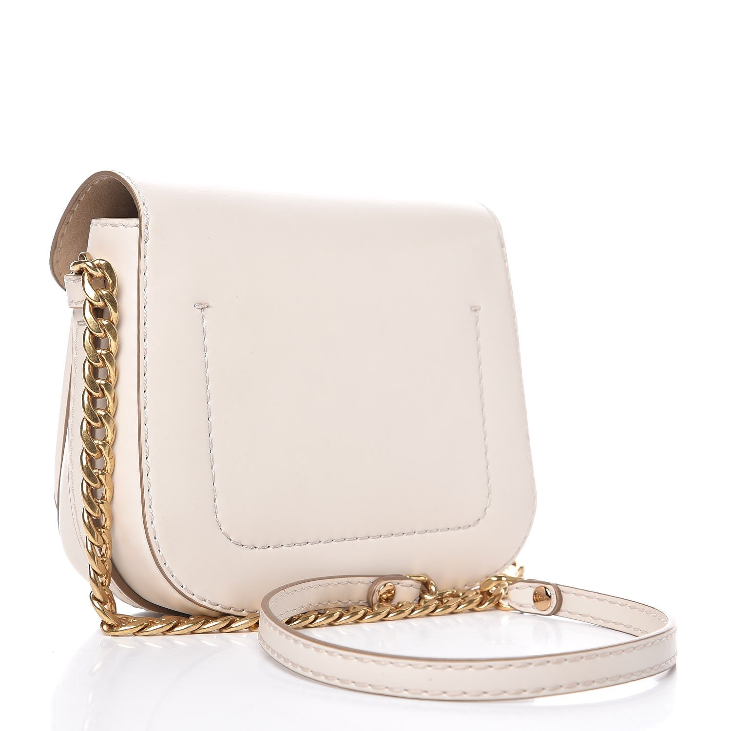 Stella McCartney Eco Alter Nappa Popper Shoulder Bag White 3 of 6