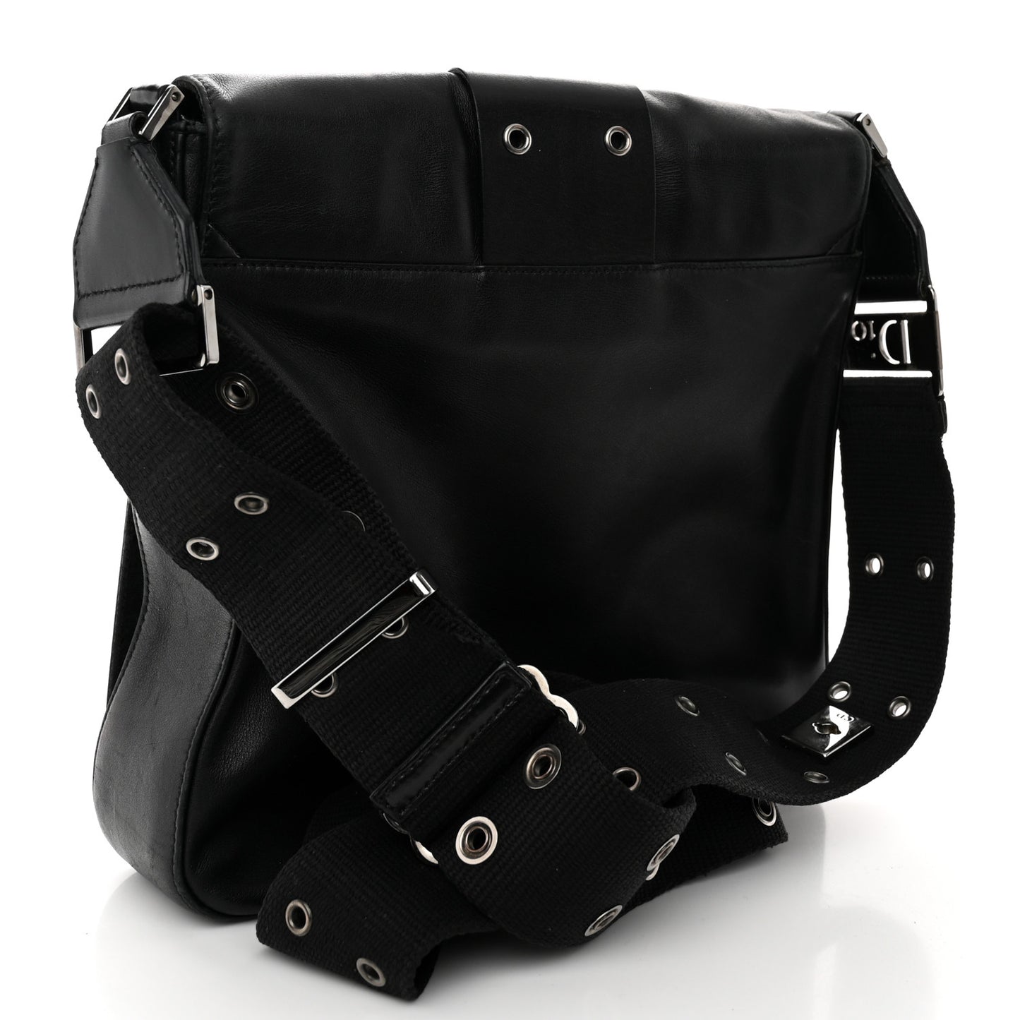 Calfskin Street Chic Messenger Black