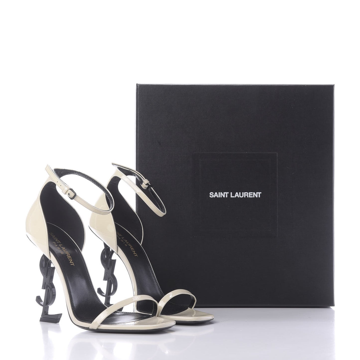 Patent Calfskin Opyum Sandals 37.5 Neutro