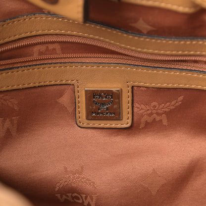 MCM Visetos Medium Drawstring Shopper Cognac 6 of 19