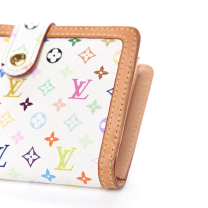 Louis Vuitton Monogram Multicolor French Purse Wallet White 10 of 13