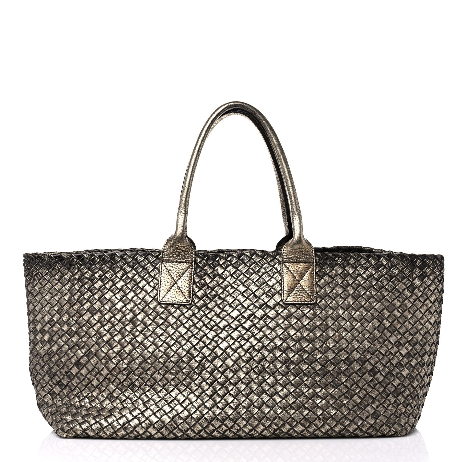 Bottega Veneta Intrecciato Medium Cabat Platino Ossidato 2 of 12