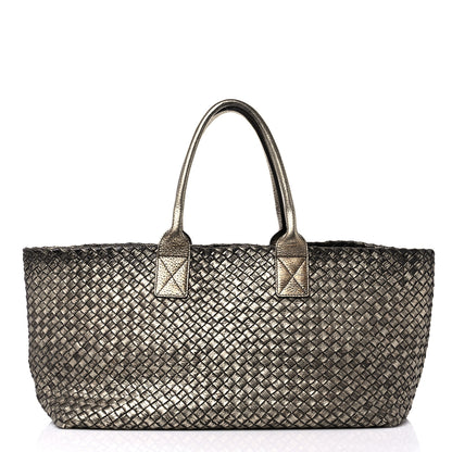 Bottega Veneta Intrecciato Medium Cabat Platino Ossidato 2 of 12