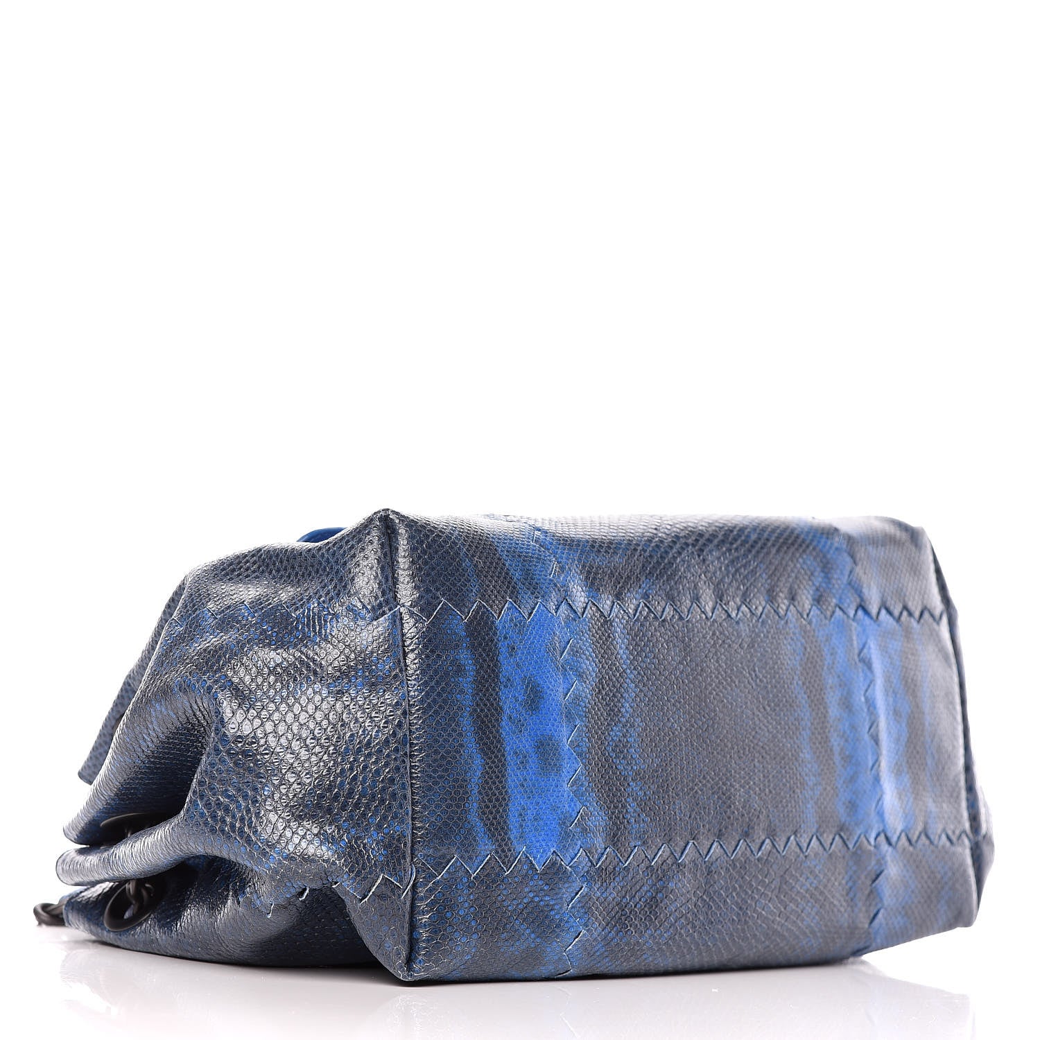 Bottega Veneta Vesuvio Karung Nappa Intrecciato Cravatteria Small Flap Shoulder Bag Bleuette 6 of 12