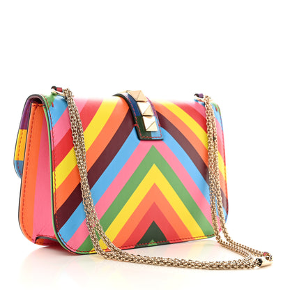 Valentino Garavani Vitello 1973 Medium Glam Lock Rockstud Flap Multicolor 2 of 10