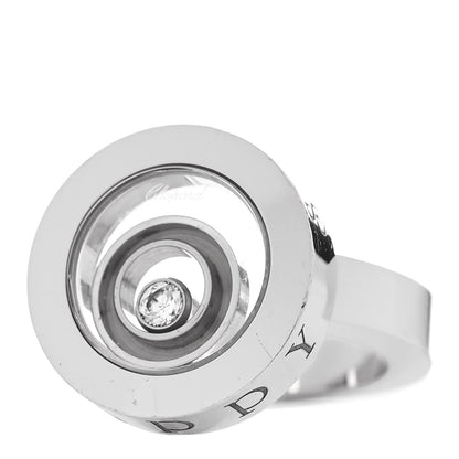 Chopard 18K White Gold Diamond Happy Spirit Ring 52 6 3 of 6