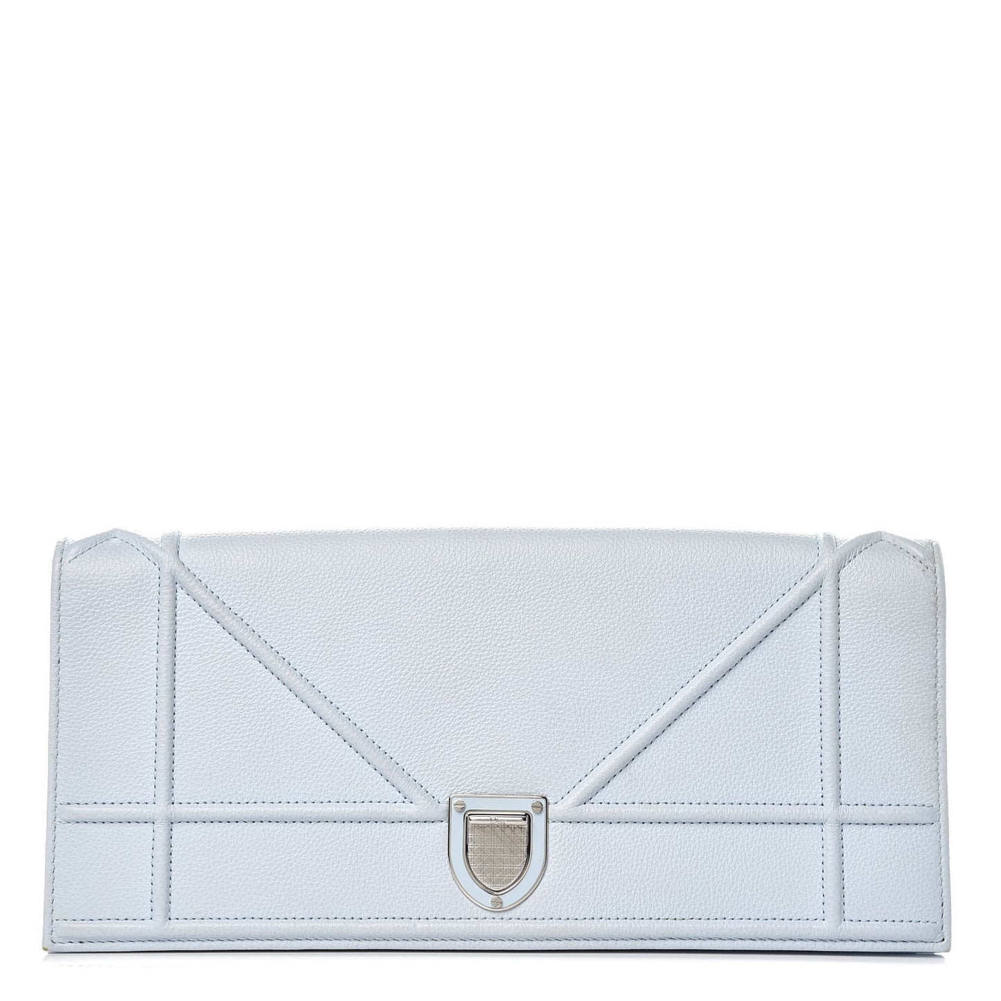 Grained Calfskin Diorama Pochette Sky Light