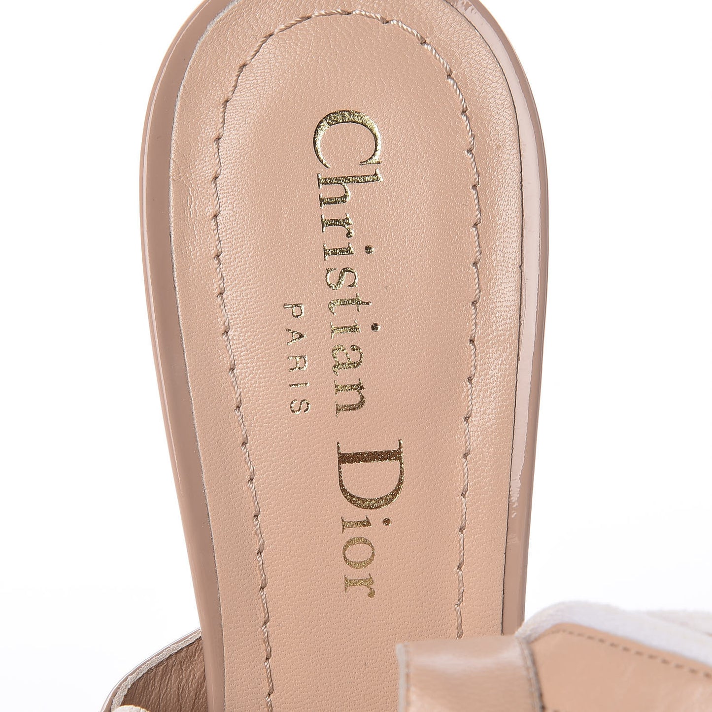 Patent Ribbon J'Adior Slingback 65mm Pumps 36.5 Nude