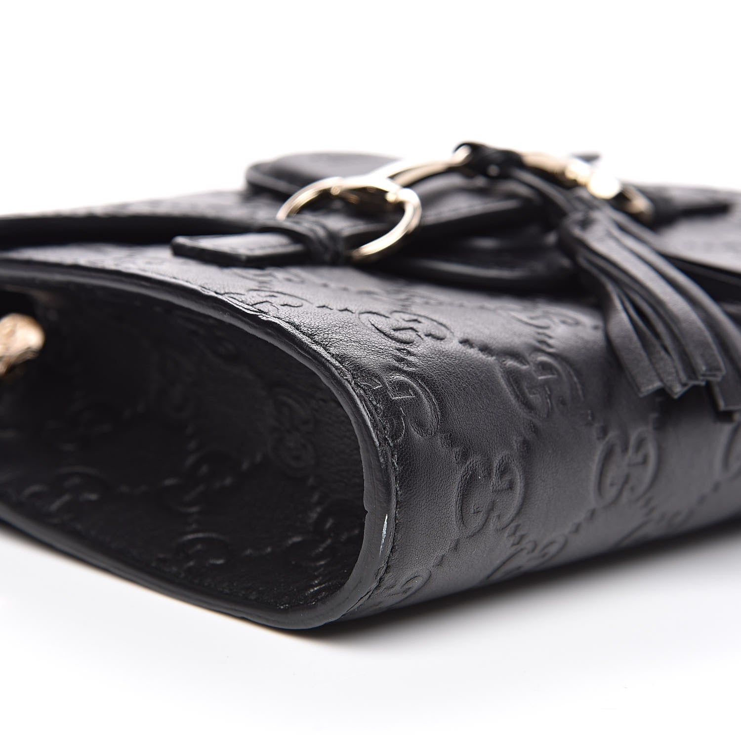 Gucci Guccissima Mini Emily Shoulder Bag Black 8 of 13