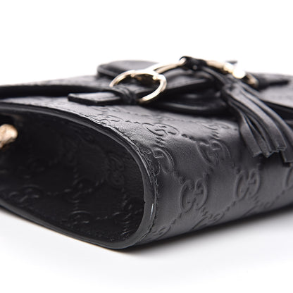 Gucci Guccissima Mini Emily Shoulder Bag Black 8 of 13