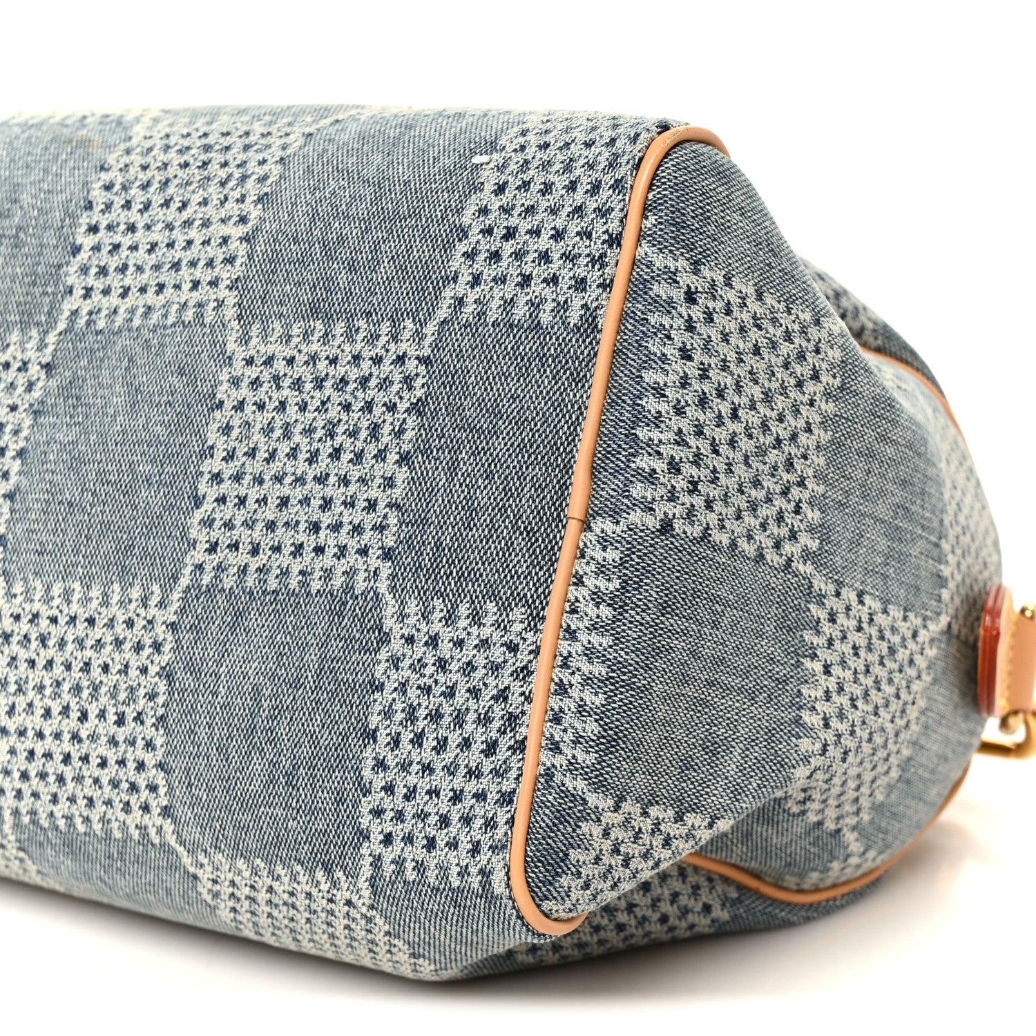 Louis Vuitton Damier Denim 3D Speedy Bandouliere 25 Bleu 10 of 12