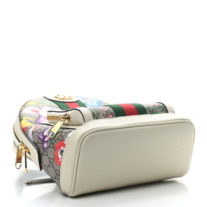 Gucci GG Supreme Monogram Flora Web Small Ophidia Day Backpack White 4 of 9