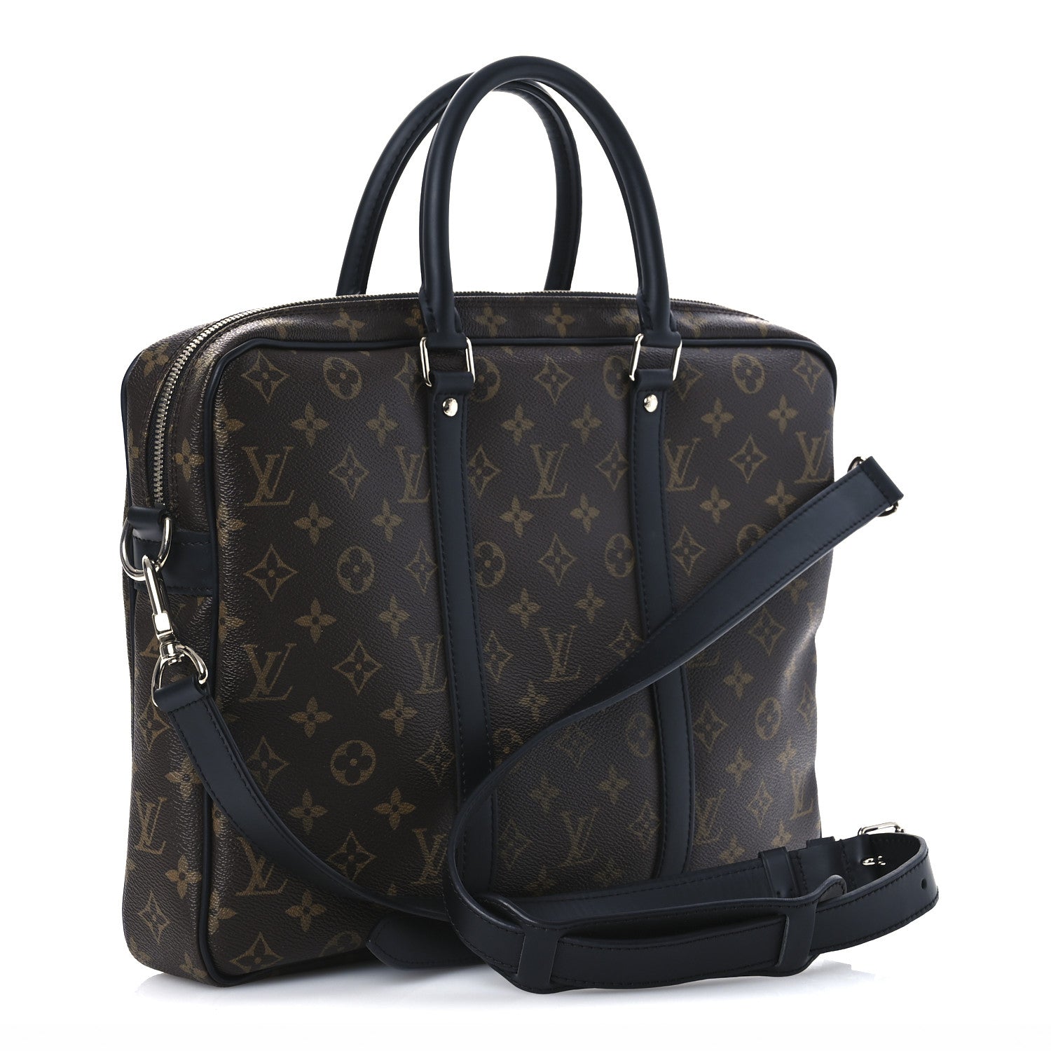 Louis Vuitton Monogram Macassar Porte-Documents Voyage PM 3 of 9