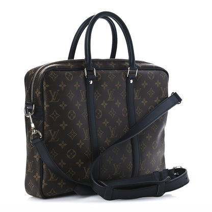 Louis Vuitton Monogram Macassar Porte-Documents Voyage PM 3 of 9
