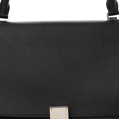Celine Drummed Calfskin Suede Small Trapeze Black 6 of 8