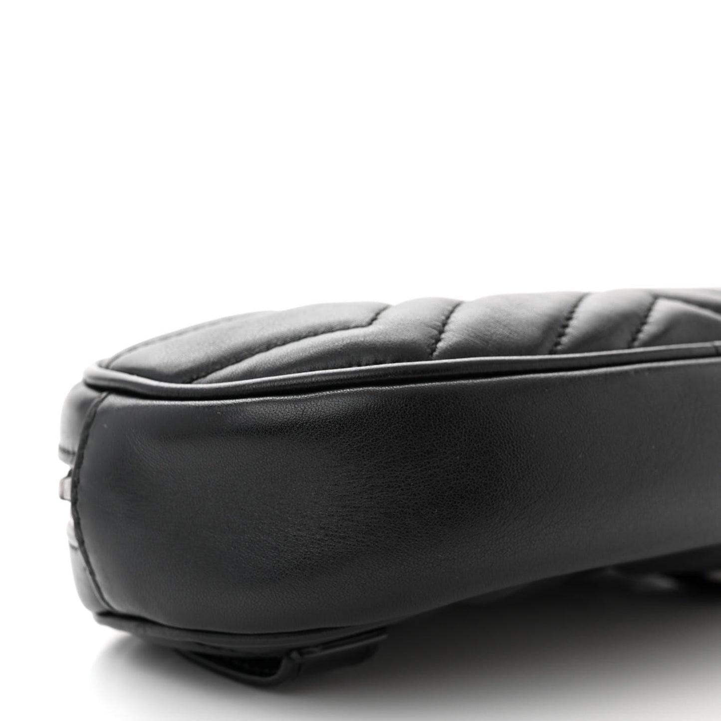Calfskin Matelasse GG Marmont Belt Bag 75 30 Black