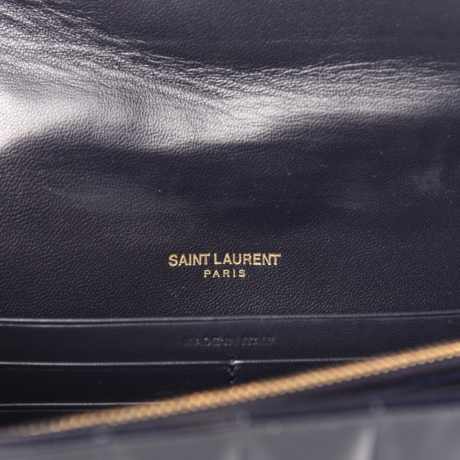 Saint Laurent Patent Matelasse Monogram Vicky Chain Bag Black 6 of 10