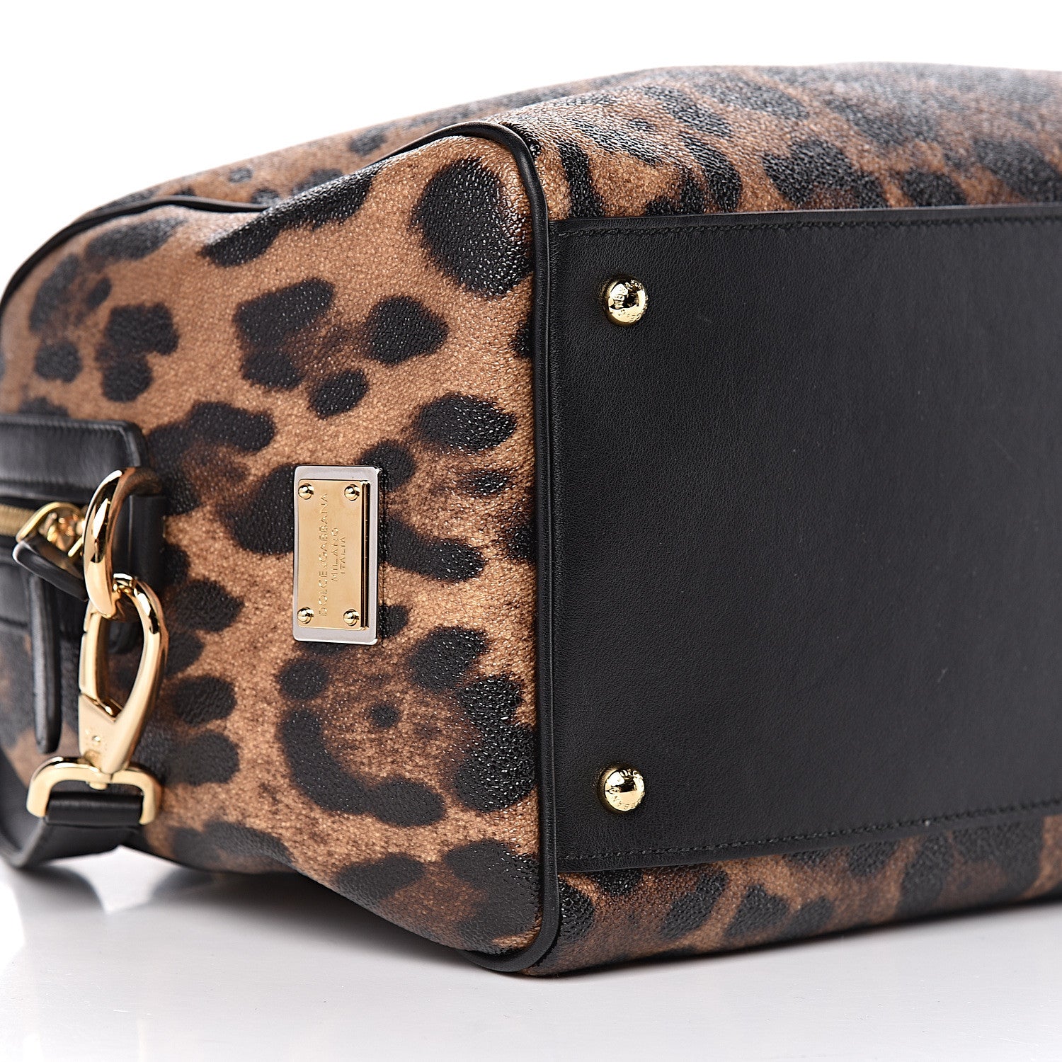 Dolce & Gabbana Dauphine Leopard Print Miss Sicily Boston Satchel 8 of 10