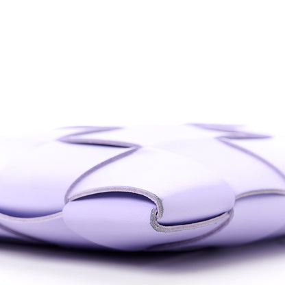 Bottega Veneta Nappa Maxi Intrecciato Small Cassette Flat Zip Pouch Wisteria 9 of 10