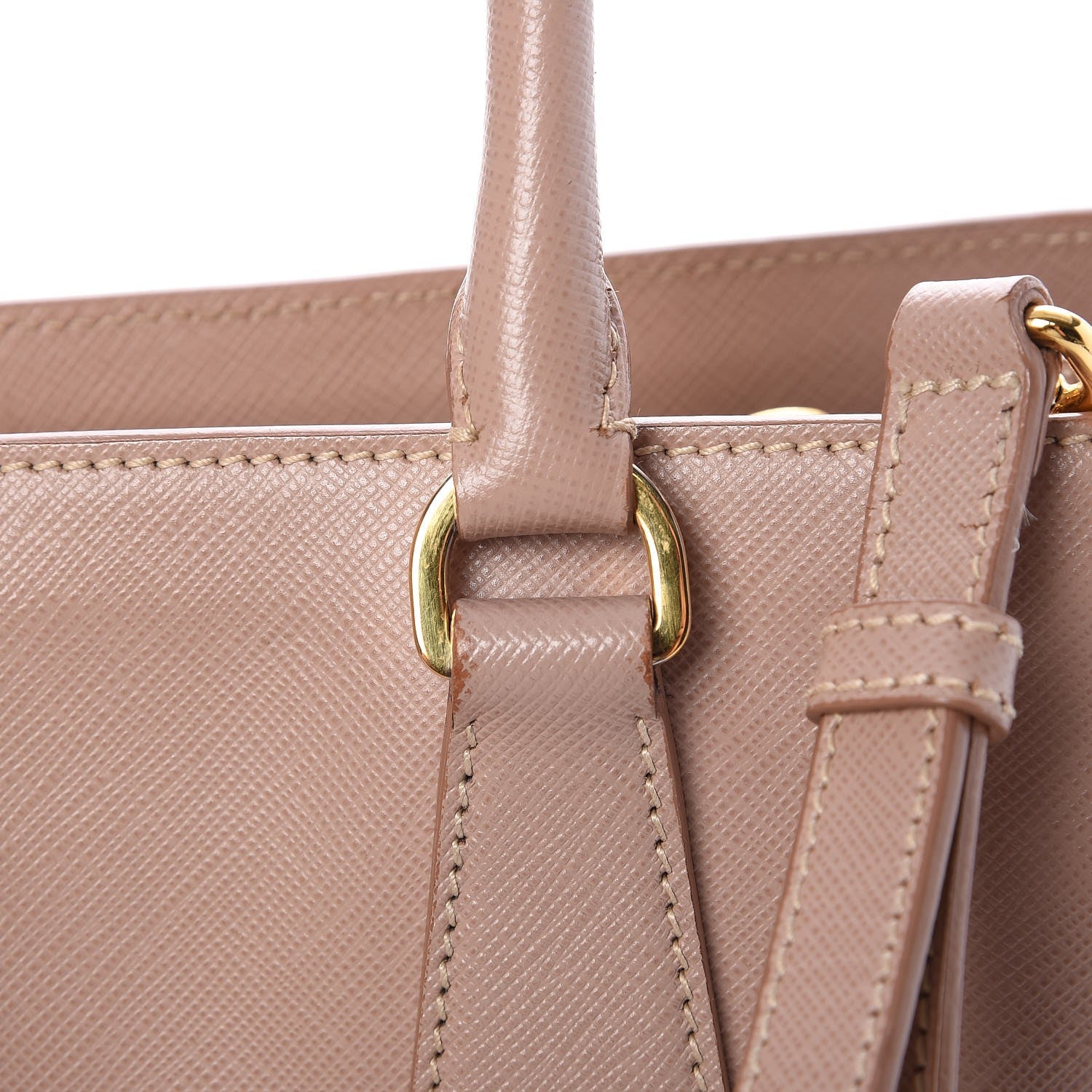 Prada Saffiano Lux Medium Tote Cammeo 9 of 14
