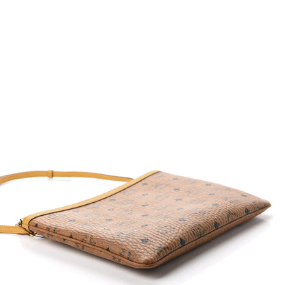 MCM Visetos Crossbody Pouch Cognac Yellow 4 of 11