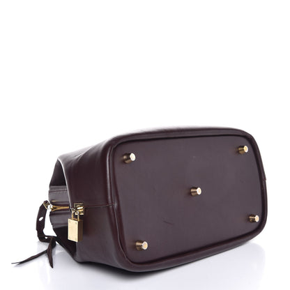 Celine Calfskin Doctor Frame Bag Burgundy 4 of 12