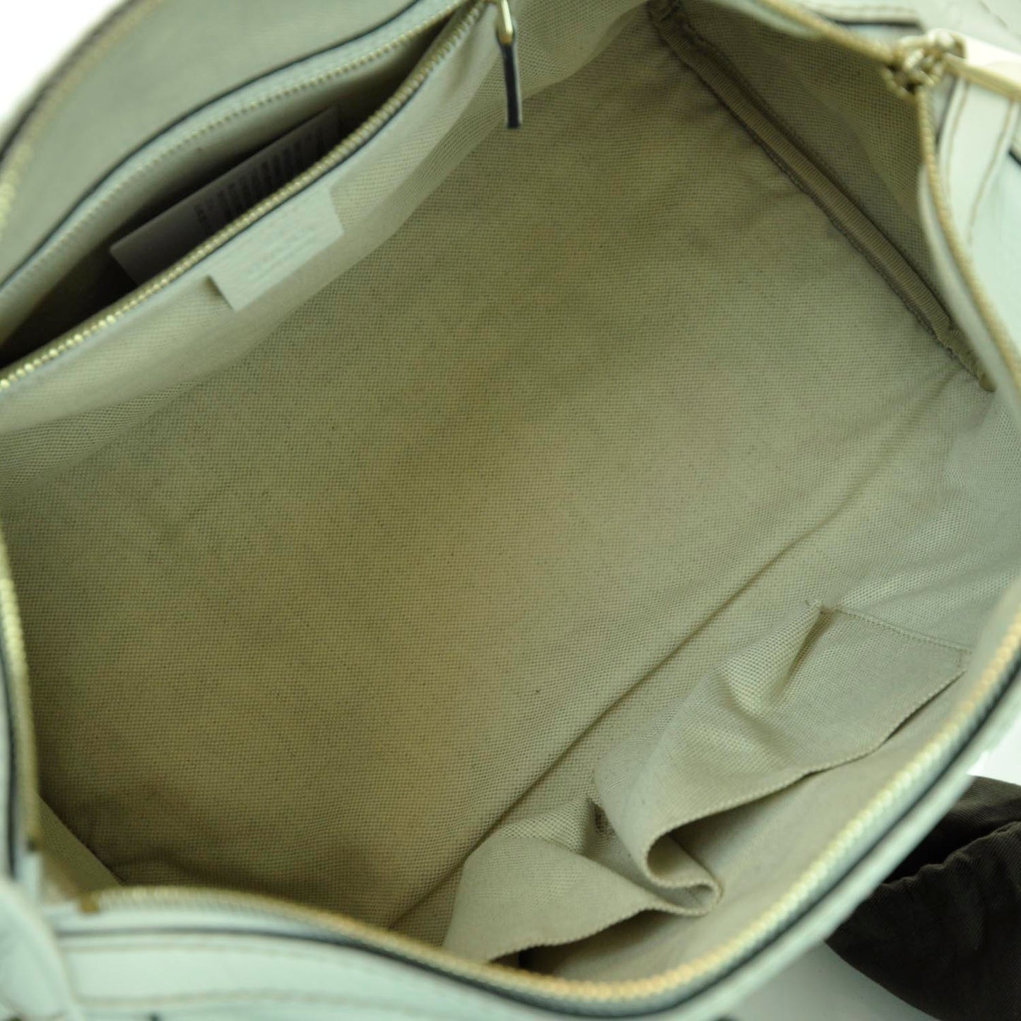 Leather Vintage Web Boston White