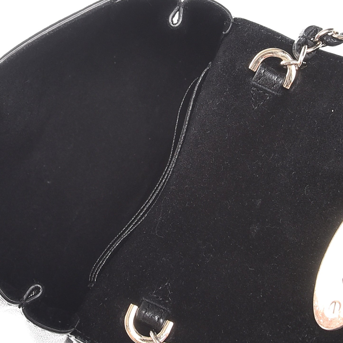 Classic Grain Calfskin Mini Lily Black