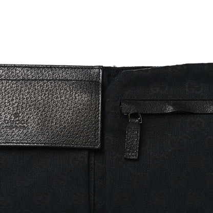 Gucci GG Monogram Double Pocket Belt Bag Black 10 of 12