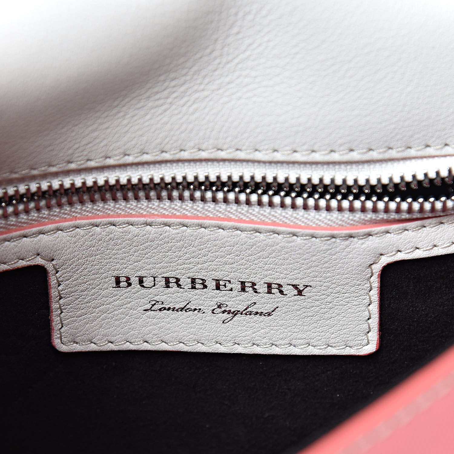 Burberry Trench Calfskin Small DK88 Top Handle Bag Sugar Pink Natural 6 of 10