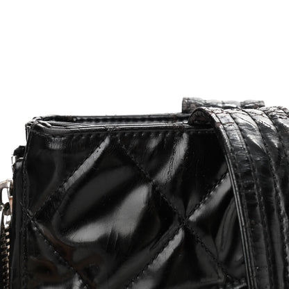 Chanel Patent Quilted Expandable CC Shoping Tote Black 6 of 11