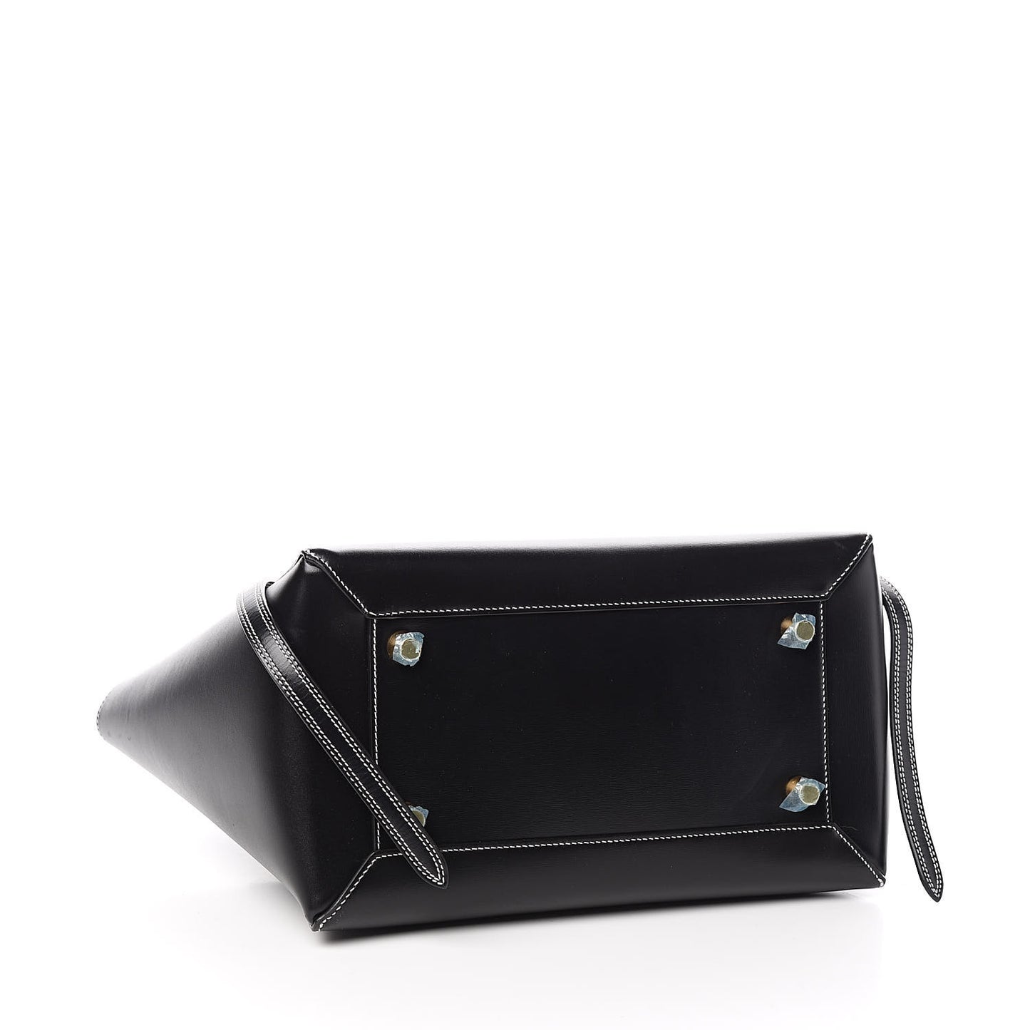 Smooth Calfskin Double Stitching Mini Belt Bag Black