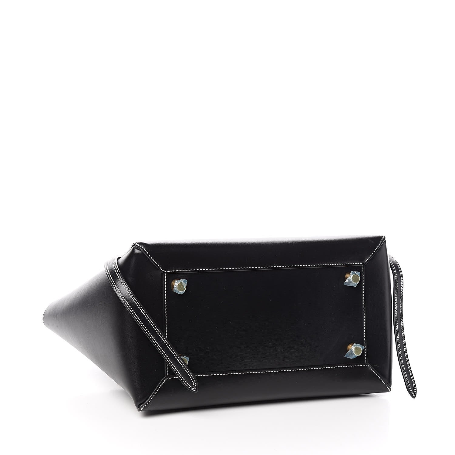 Celine Smooth Calfskin Double Stitching Mini Belt Bag Black 4 of 10