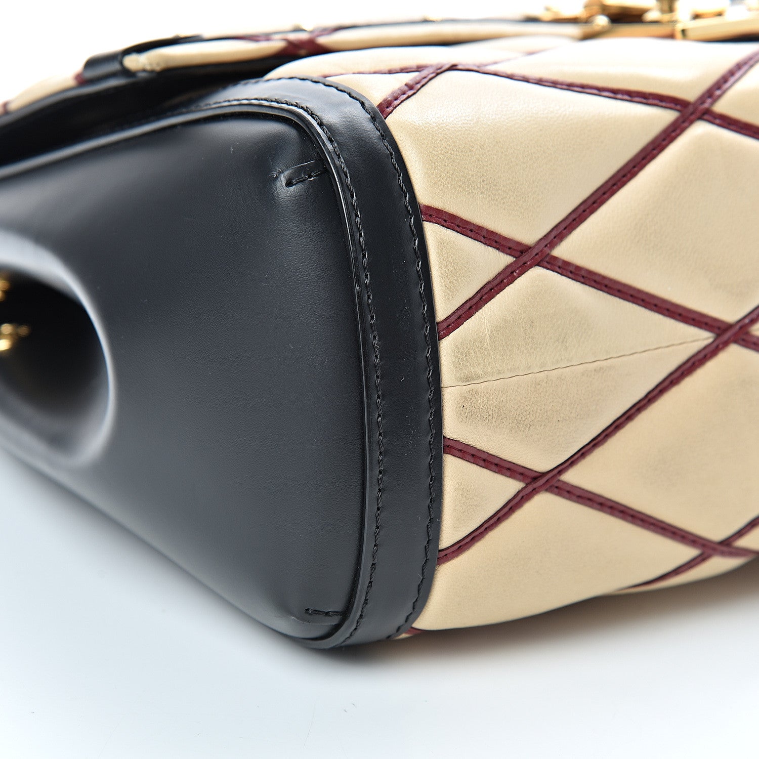Louis Vuitton Lambskin Malletage Pochette Flap Natural 8 of 16