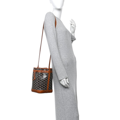 Goyard Goyardine Petit Flot Bucket Bag PM Black Gold 2 of 12