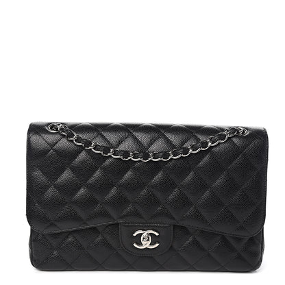 Chanel Caviar Quilted Jumbo Double Flap Black 1 of 10