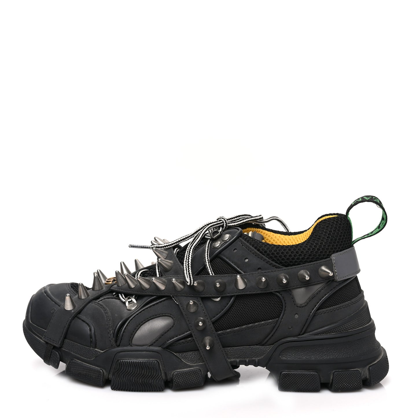 X SEGA Reflective Fabric Technical Canvas Removable Studs Mens Flashtrek Sneakers 8.5 Black