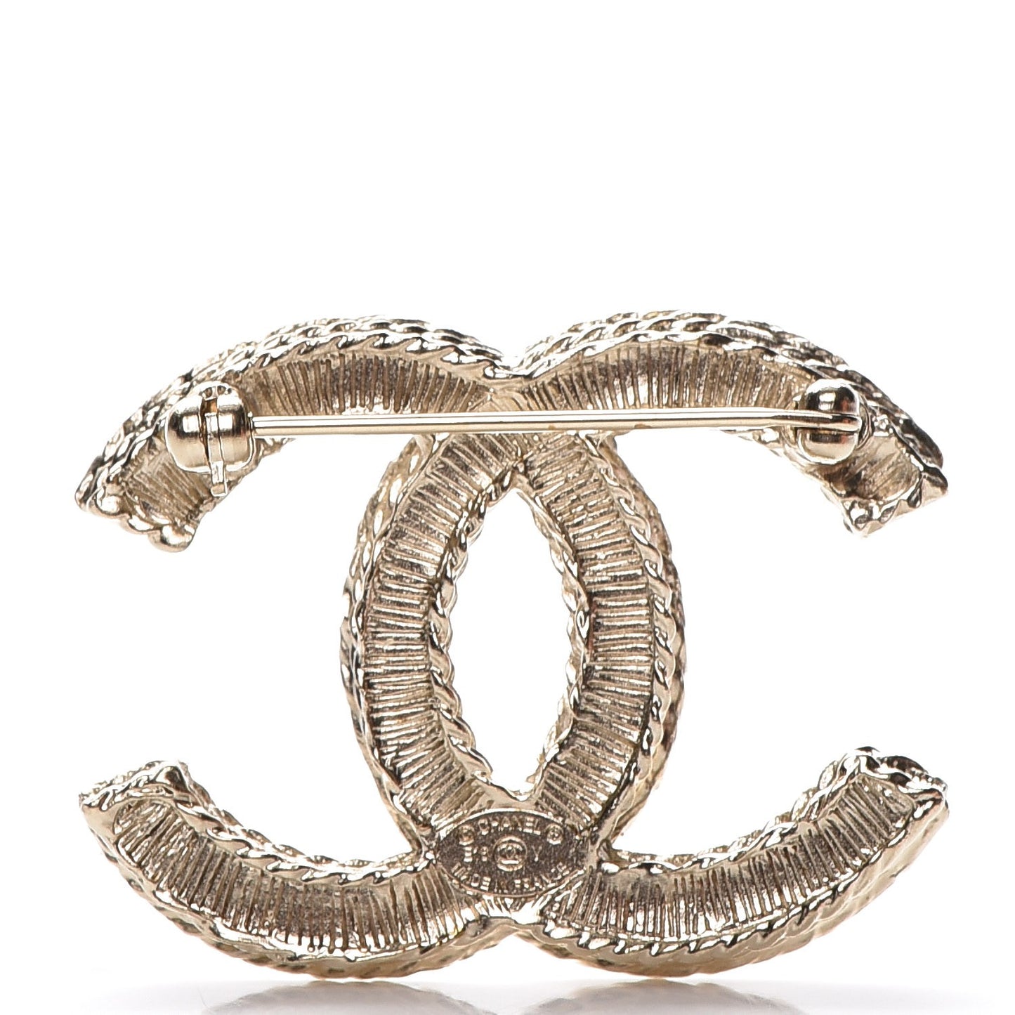 Pearl CC Brooch Light Gold