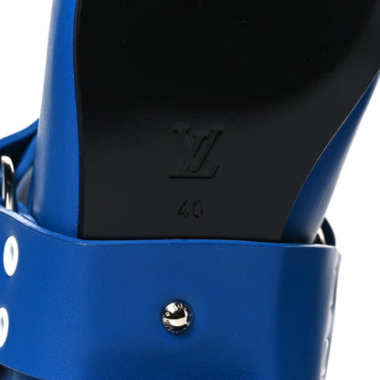 Louis Vuitton Calfskin Rhapsody Ankle Boots 40 Blue 6 of 9