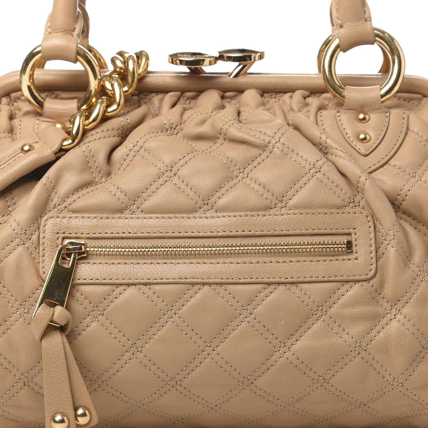 Marc Jacobs Calfskin Quilted Stam Camel 11 of 11