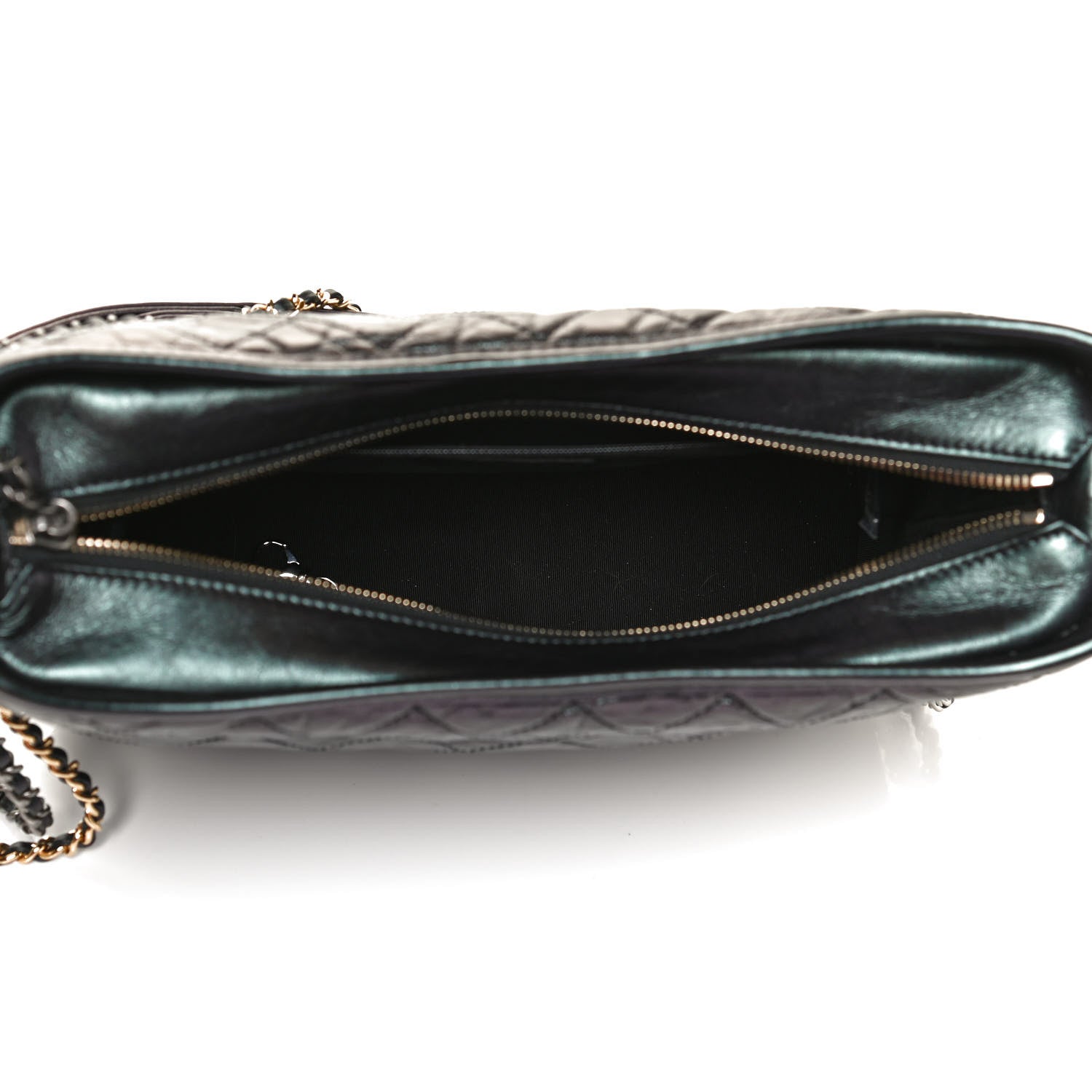 Chanel Iridescent Aged Calfskin Quilted Medium Gabrielle Hobo Black 5 of 12