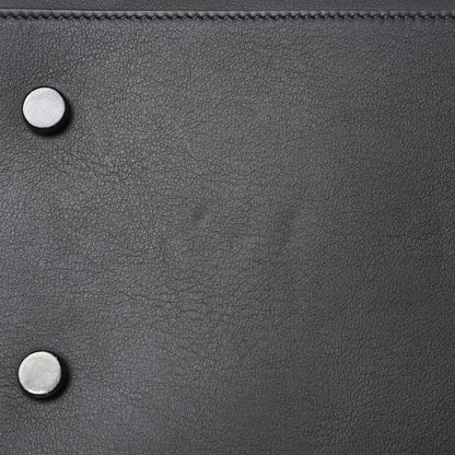 Saint Laurent Calfskin Crocodile Embossed Small Monogram Downtown Cabas Earth 8 of 9