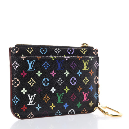 Louis Vuitton Monogram Multicolor Key Pouch Black Grenade 3 of 8