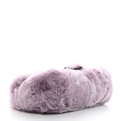 Chanel Rabbit Fur Tweed Small Fantasy Flap Lilac 4 of 10