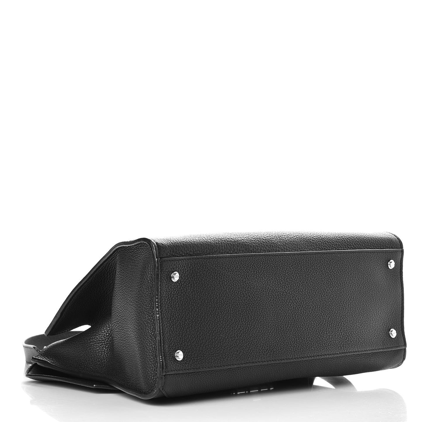 Calfskin Large Obsedia Satchel Black