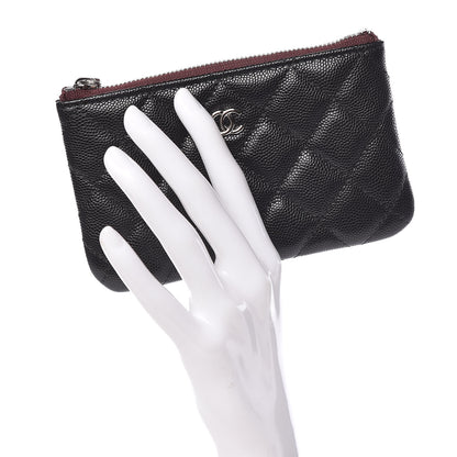 Chanel Caviar Quilted Small Cosmetic Case Black 2 of 7