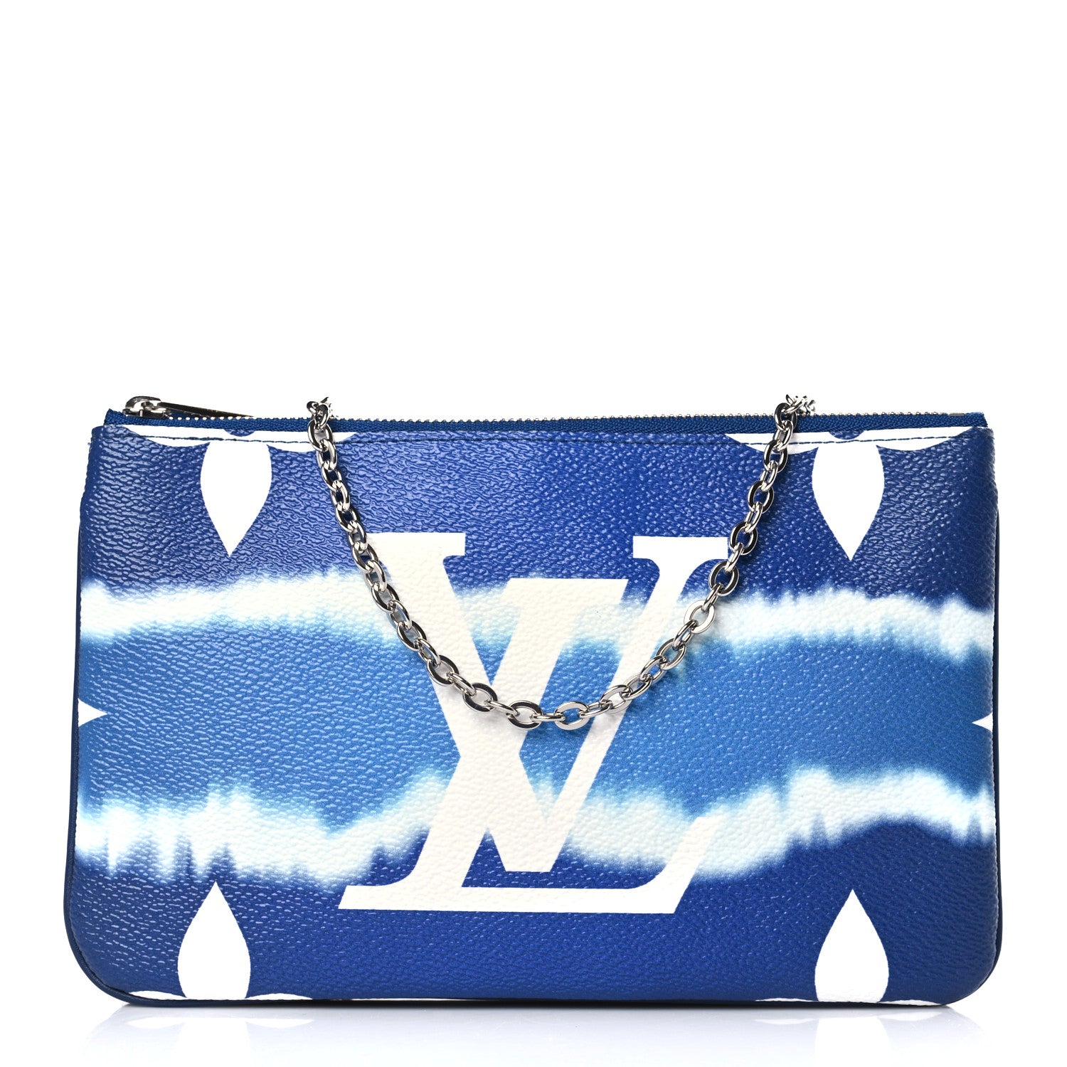 Louis Vuitton Monogram Giant Escale Double Zip Pochette Blue 1 of 9