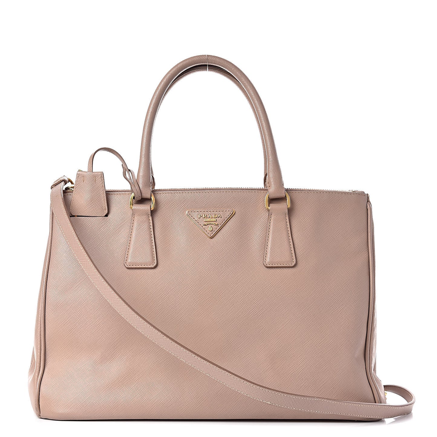 Saffiano Medium Galleria Double Zip Tote Cammeo